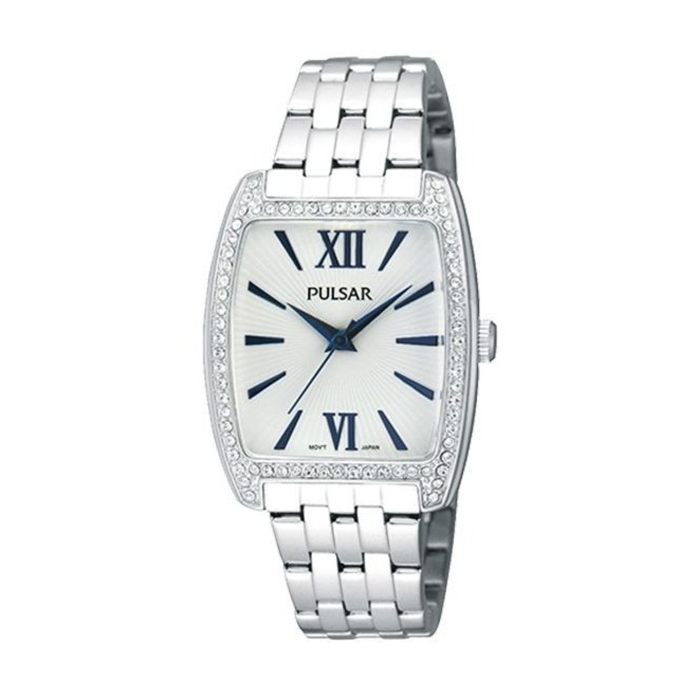 Pulsar Night Analog‎ Silver Women's Watch New 7"